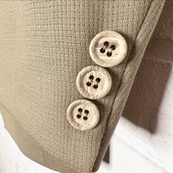 Orvieto tan 100% wool oversized blazer 42 - Picture 8 of 12